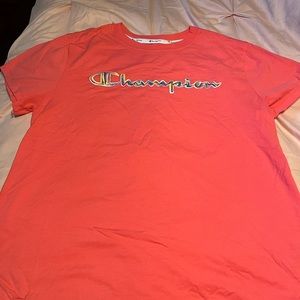 Champion tee shirt.